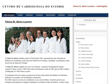 Tablet Screenshot of clinicaabreuloureiro.com